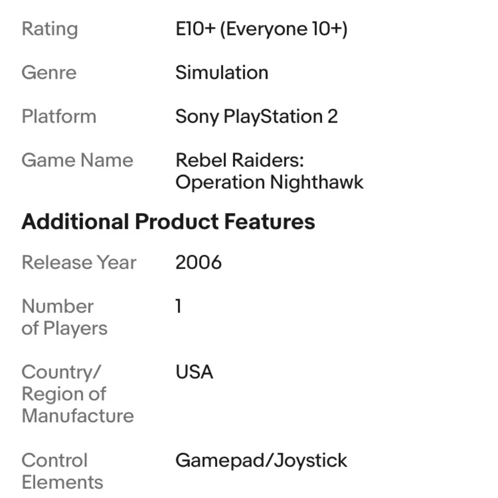Sony operation rebel game